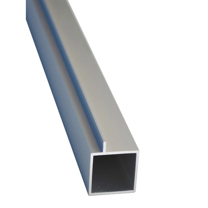 Metal Mate 25.4 x 25.4 x 1.2mm 1.8m Connect-It Anodised Aluminium Square Tube With Lip