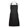 Ladelle Lennox Cotton 69x90cm Apron w/ 2-Front Pockets - Black