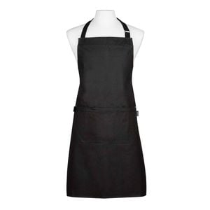 Ladelle Lennox Cotton 69x90cm Apron w/ 2-Front Pockets - Black