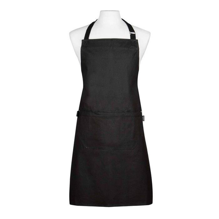 Ladelle Lennox Cotton 69x90cm Apron w/ 2-Front Pockets - Black