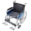 Livingstone Folding 24" Wheelchair Heavy Duty Chrome Finish Seat Width 51cm Capacity 130kg