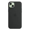 Apple iPhone 15 Plus Silicone Case w/MagSafe MT103FE/A - Black