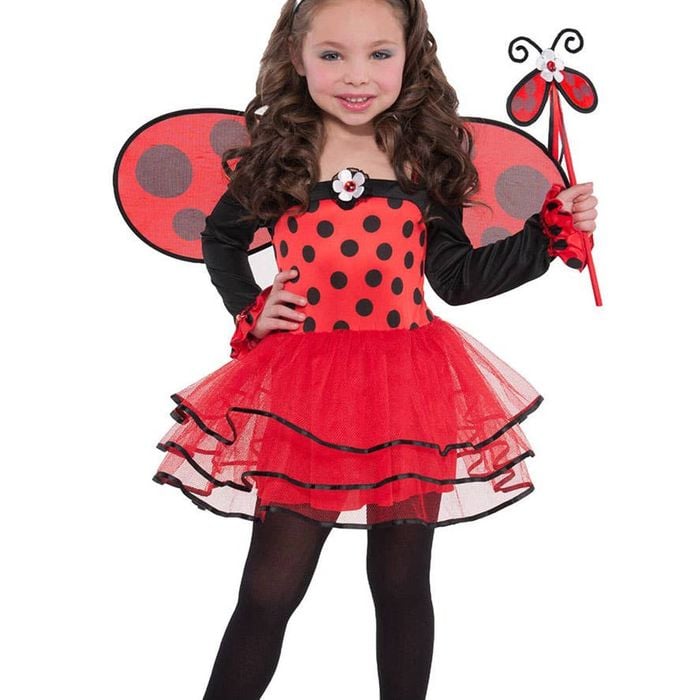Cute Ballerina Ladybug Girls Costume - 4-6