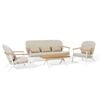 SIMPO Atlanta 4-Piece Outdoor Lounge Setting - White