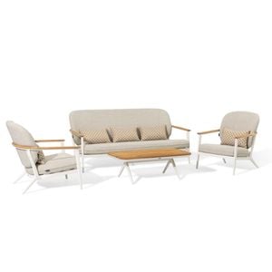 SIMPO Atlanta 4-Piece Outdoor Lounge Setting - White