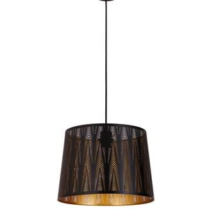 CLA Lighting Penshade Interior Slanted with Vector Pattern Laser Cut Pendant Light Black