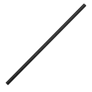 Fiesta Paper Straws Compostable Black 6mm 250 Pack Eco-friendly Drinking Straws