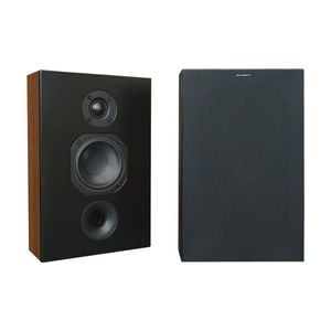 2pc Scansonic L Series On-Wall Home Speakers 120W Walnut 210x320x110mm