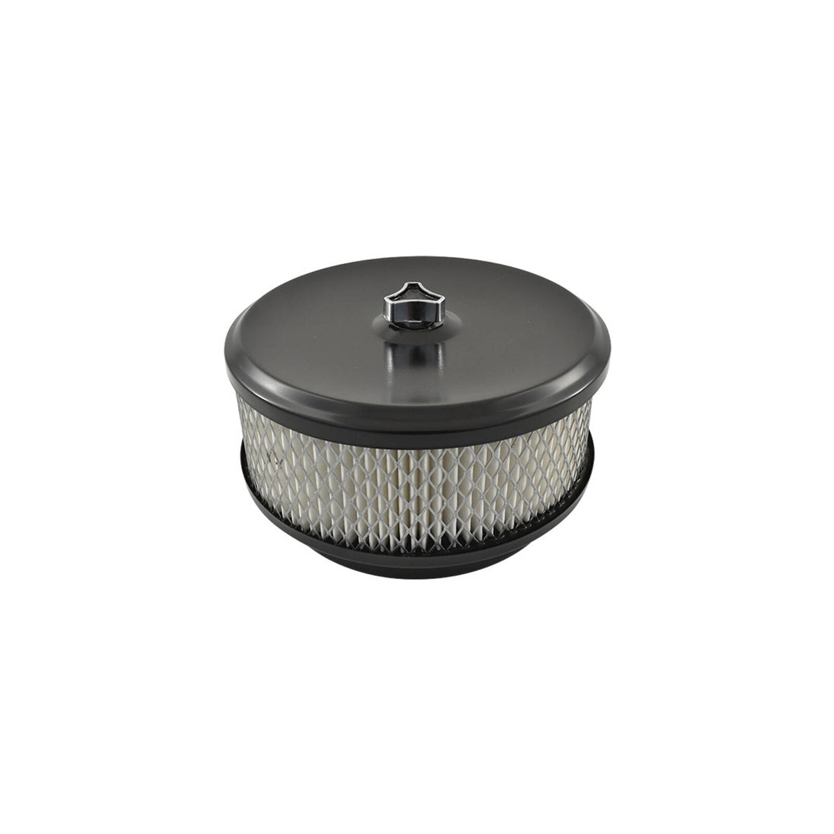 6-3/8" X 3" Chrome Air Cleaner Kit - Fits 5-1/8" Neck, Compatible With Holley & Edelbrock Carbs