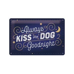 Nostalgic-Art Medium Sign Kiss Your Dog