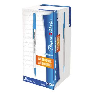 Paper Mate Kilometrico Ballpoint Pen (Medium Blue) (50/box)
