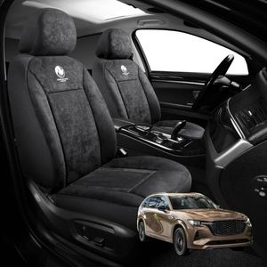 Australian Goose Edition Front Seat Covers for Mazda CX-80 2025 - Current - Suede, Universal Fit - Black