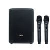Eden Portable Bluetooth Karaoke Speaker Dual Wireless Microphones Black