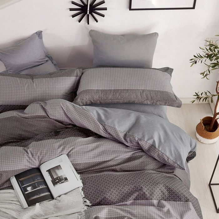 Ardor Bowen Queen Quilt Cover Set Cotton Home Bedding