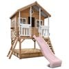 Lifespan Kids Winchester Cubby House (Elevated 1.2m) with 2.2m Pastel Pink Slide