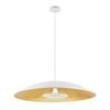 Telbix Daxia Industrial Pendant Hanging Lamp Light Metal White Gold Foil Sand