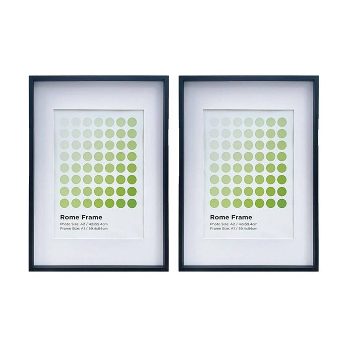 2PK Braz A1 Rome Image Photo Document Display Frame 59.4x84cm Black