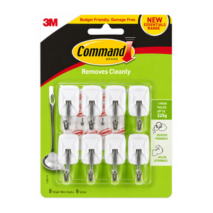 Command Small Wire Basics Hooks Value Pack - 8 pack