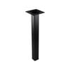 Adoored 25 x 25 x 250mm Black Square Tube Furniture Leg