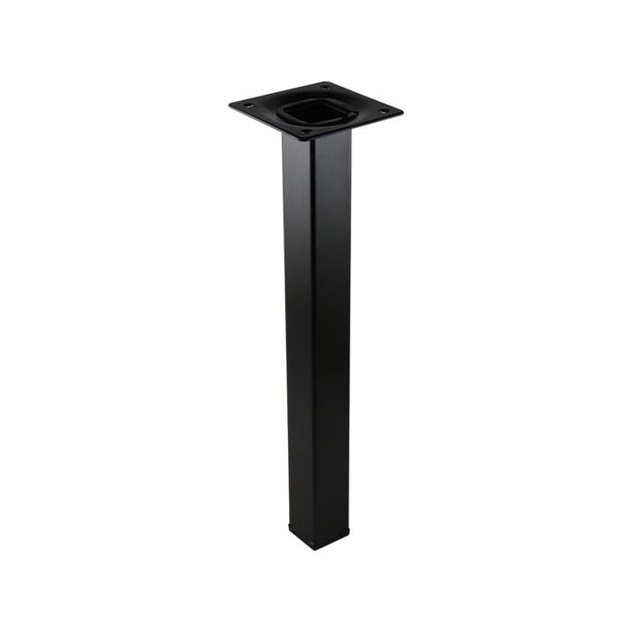 Adoored 25 x 25 x 250mm Black Square Tube Furniture Leg