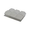 Surface Gard 19 x 19mm Clear Square Rubber Bumper - 12 Pieces