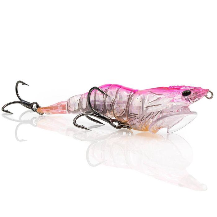 Chasebaits Panic Prawn 95mm Hard Body Topwater Fishing Lure 07 Pink Devil