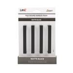 Lane 96mm Black Half Round Square Handle - 4 Pack