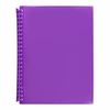 Marbig A4 Refillable 20P Insert Cover Display Book (Purple)