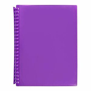 Marbig A4 Refillable 20P Insert Cover Display Book (Purple)