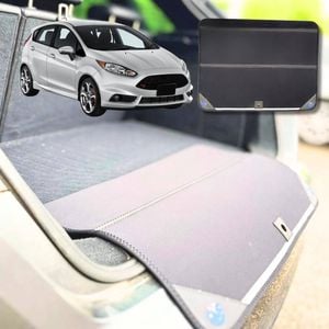 6D Diamond Car Boot Mat for Ford Fiesta (WT WZ)2008-2018-Sedan-Cargo Mat-Black-Outback GT