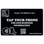 Tap and Share Smart Counter NFC Next Generation Business Card - Black