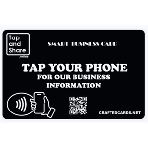 Tap and Share Smart Counter NFC Next Generation Business Card - Black