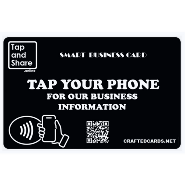 Tap and Share Smart Counter NFC Next Generation Business Card - Black