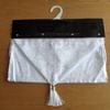 Damask White Elegant Polyester Jacquard Table Runner 38 x 90 cm