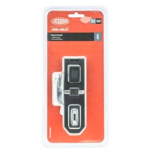 Lockwood 160mm Hardened Steel Hinged Hasp & Staple