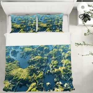 3D Oasis Scenery 216 Bed Pillowcases Quilt King Single Size