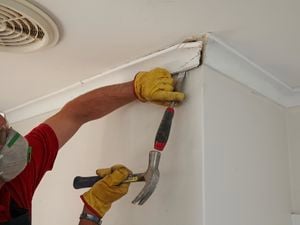DIY Step Image - How to remove cornice . Blob storage upload.