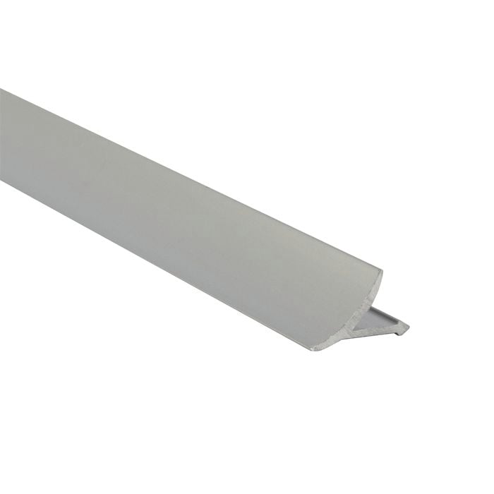 Dural 2.5m x 16mm T-Cover Silver Tile Trim