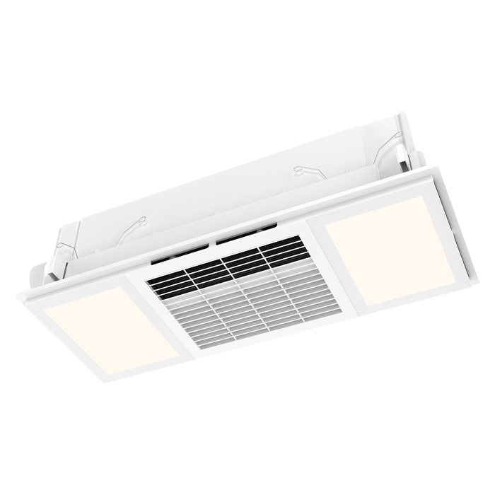 Brilliant Scorcher PTC White 4-In-1 Bathroom Heater With Light