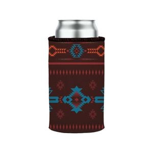 Stubbyz Brown Navajo Rug Stubby Cooler Slim