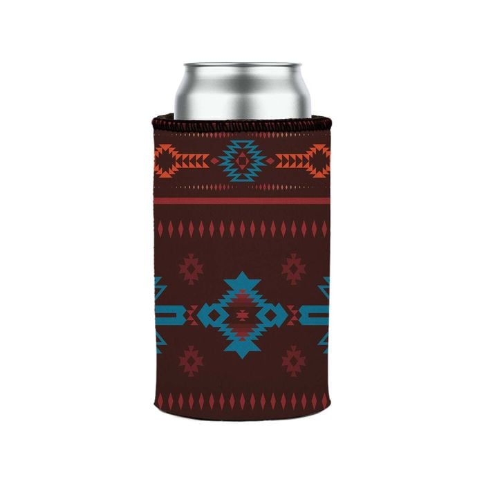 Stubbyz Brown Navajo Rug Stubby Cooler Slim