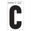 Sandleford Cut Out Letter "C"  85mm Black Self Adhesive