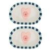 2PK Annabel Trends Ceramic Heartfelt Snack Side Plate Dinnerware 16x11cm