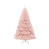 Costway 2.1M Pink Christmas Tree Hinged Xmas Decoration w/937 Tips