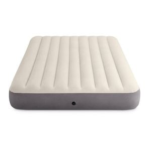 Intex Dura-Beam Deluxe Single High Airbed - Queen Beige