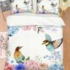 3D Green Bird Flower 354 Bed Pillowcases Quilt Queen Size