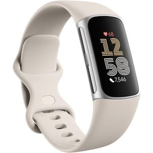 Fitbit Charge 6 Fitness Tracker (porcelain/silver Aluminium)