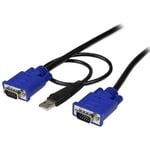 StarTech.com StarTech.com 2-in-1 - Video / USB cable - 4 pin USB Type A, HD-15 (M) - HD-15 (M) - 3.05 m - 10ft KVM Cable