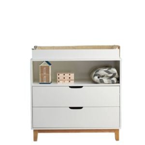 Joy Baby Aurora 2 Drawers Chest Of Draw With Change Table - White