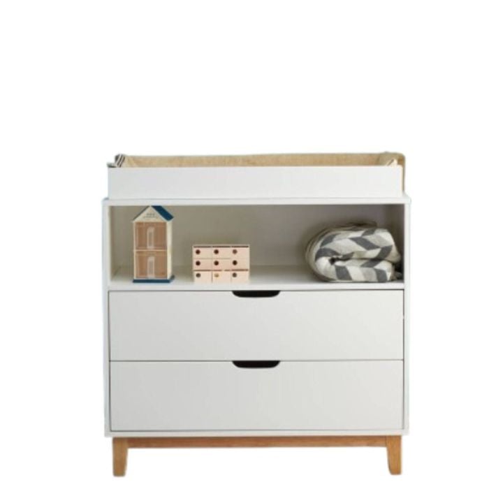 Joy Baby Aurora 2 Drawers Chest Of Draw With Change Table - White